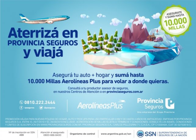 Promo Provincia 2 Aterrizá en Provincia Seguros
